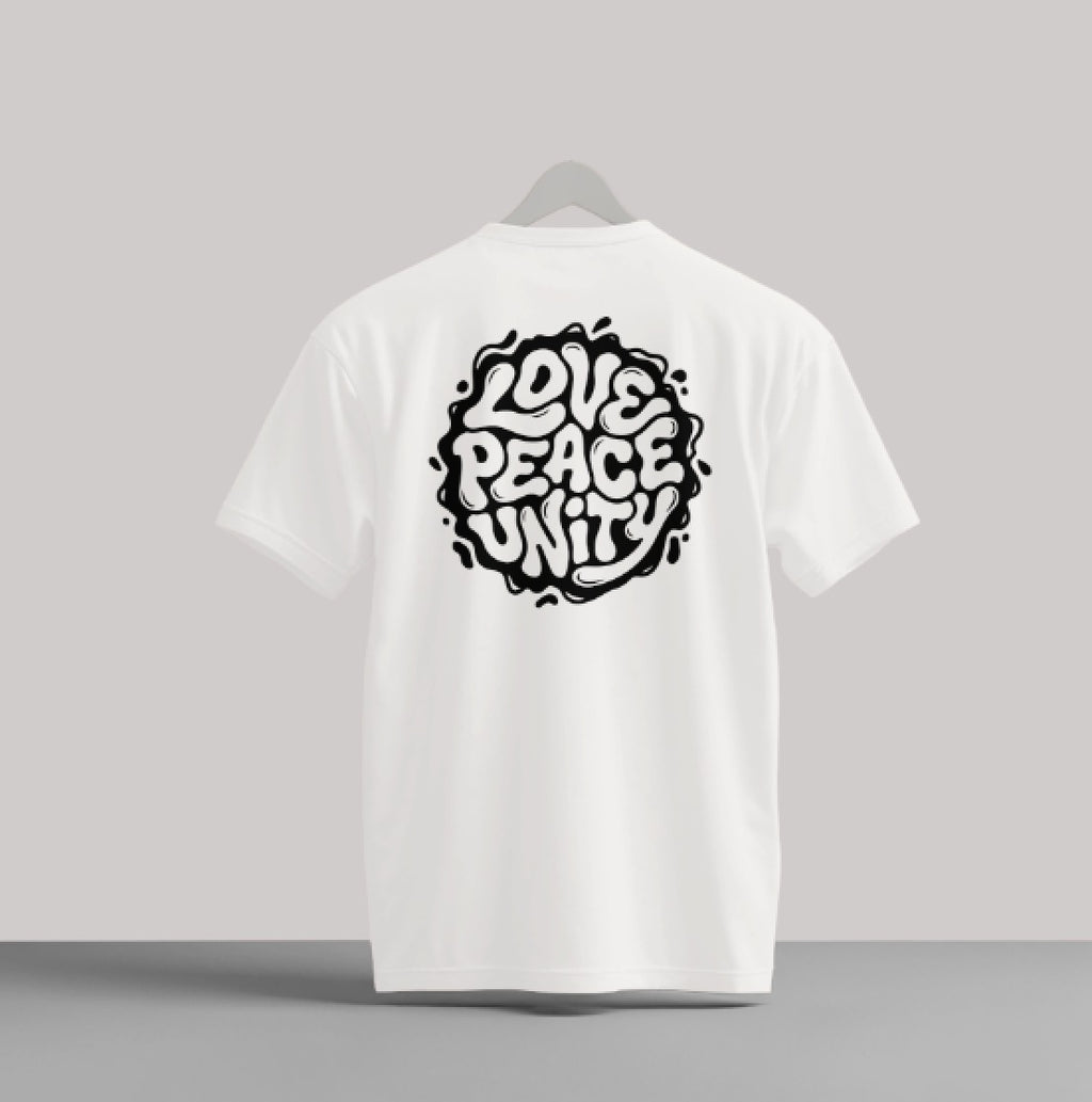 LOVE PEACE & UNITY T-Shirt mono