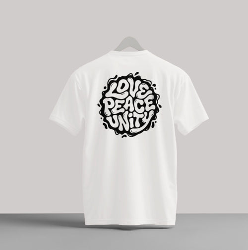 LOVE PEACE & UNITY T-Shirt mono