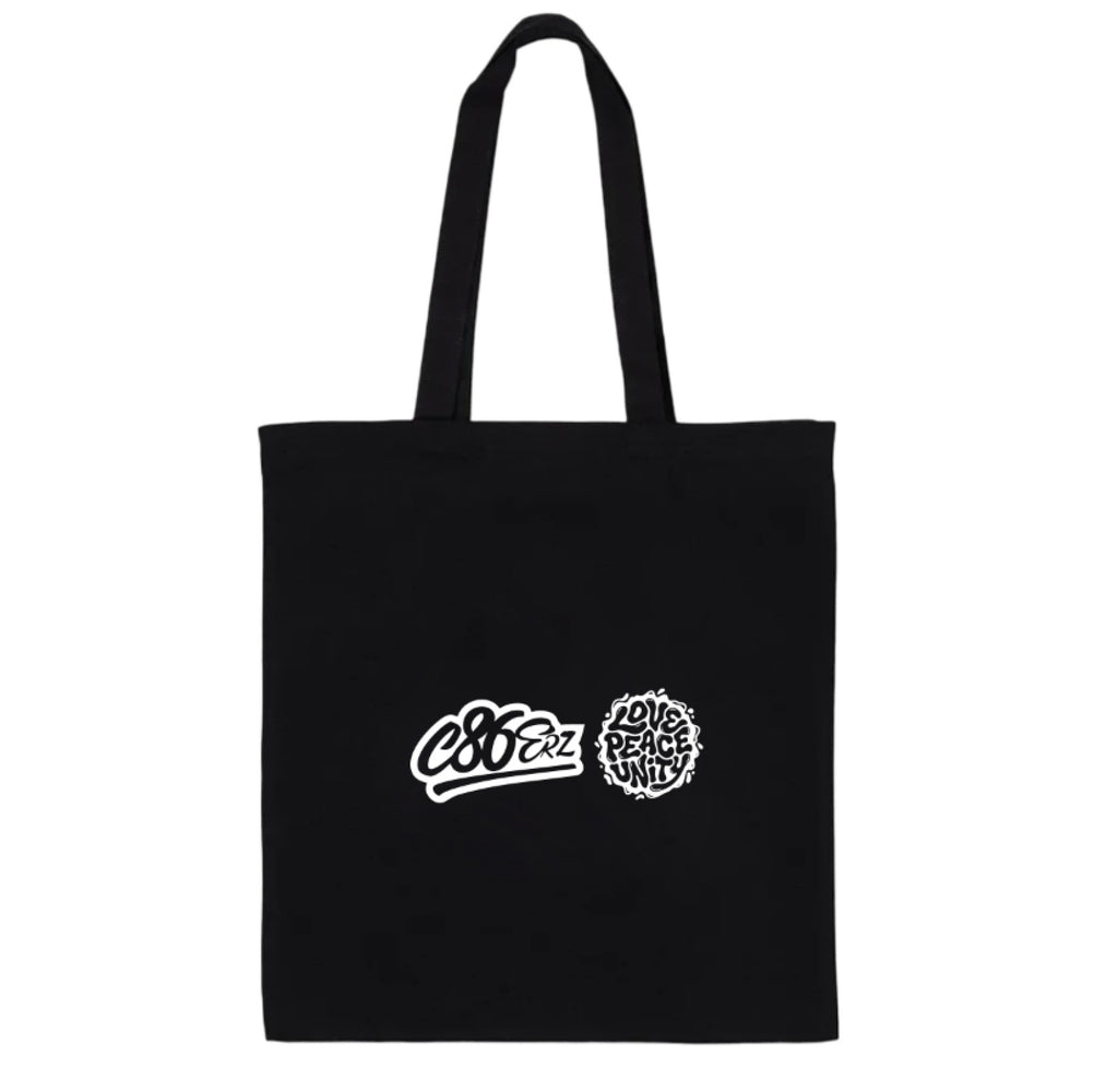 LOVE PEACE & UNITY TOTE mono